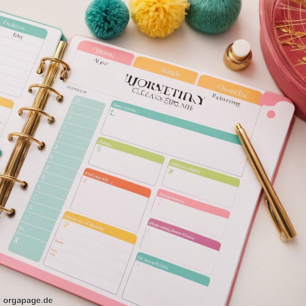 Haushalt organisieren mit Plan: Wochen- und Putzpläne richtig erstellen