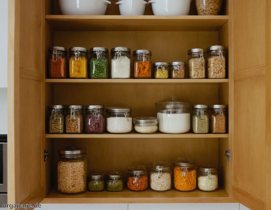 Lebensmittelvorräte sinnvoll organisieren   - Haushalt organisieren nachhaltig: Ordnung schaffen und Ressourcen sparen