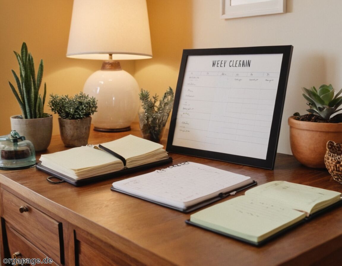 Wöchentliche Reinigungsroutine festlegen - Haushalt organisieren Checkliste: Schritt für Schritt zum aufgeräumten Zuhause