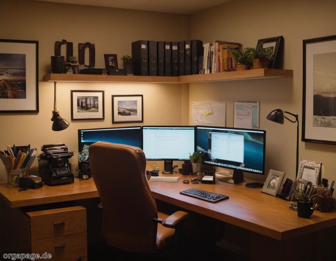 Persönliche Gegenstände strategisch platzieren   - Büro organisieren für mehr Konzentration: Ordnung als Erfolgsfaktor