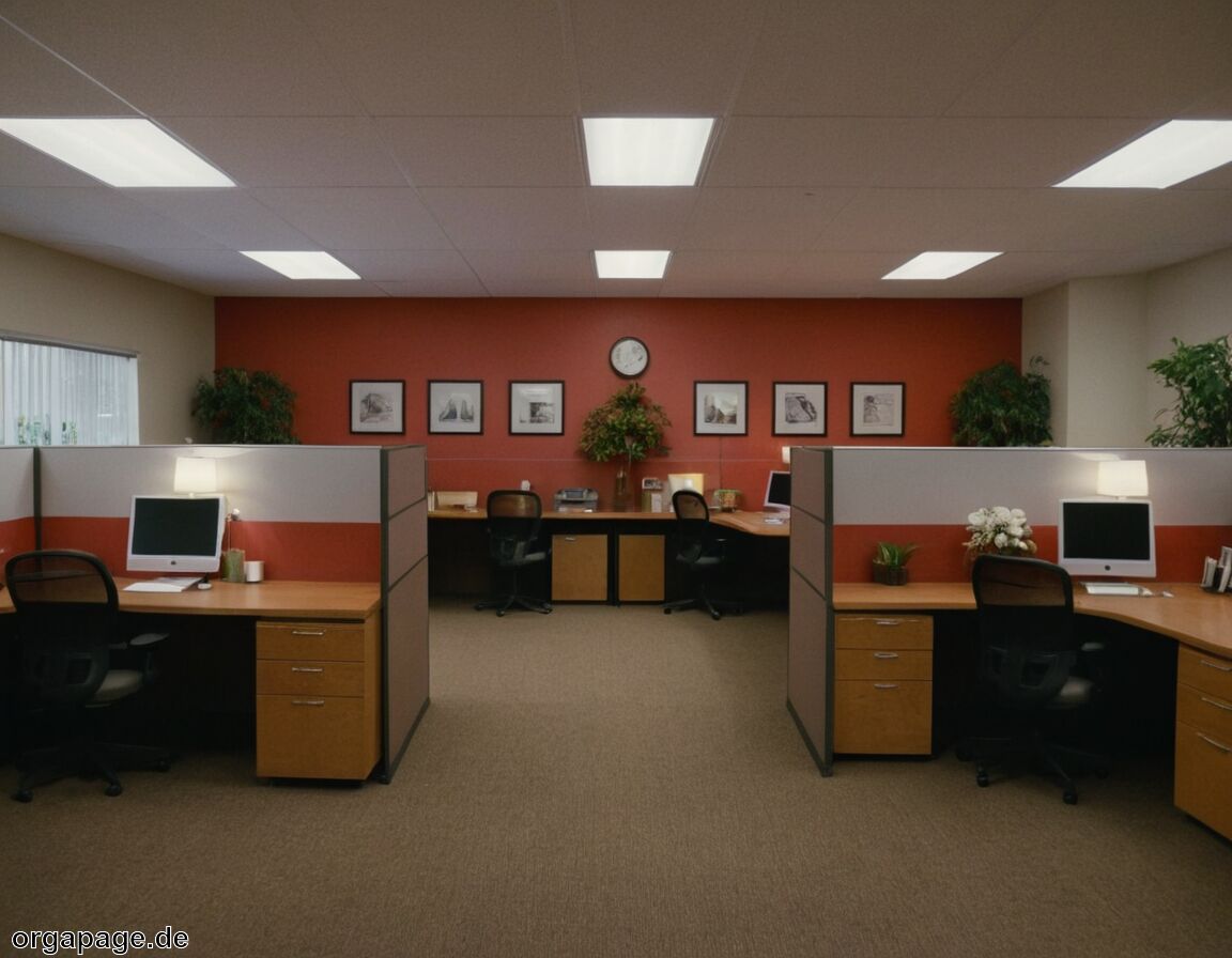 Dekorationen zur persönlichen Identifikation nutzen   - Büro organisieren mit Farben und Zonen: Übersicht auf einen Blick